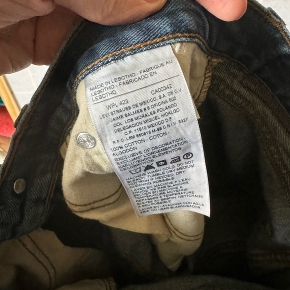 LEVIS unisex regular fit straight leg jeans - Picture 8 of 8